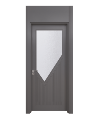 BY-4039V Porte intérieure laqué  Vitrée